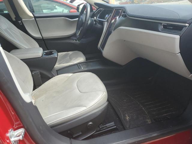 5YJSA1CP8DFP09710 - 2013 TESLA MODEL S Կարմիր լուսանկար 5