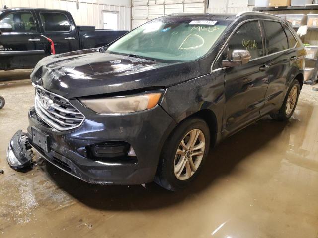 2FMPK3J94KBC72328 - 2019 FORD EDGE SEL BLACK photo 2