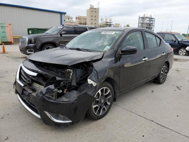 3N1CN7AP2FL877378 - 2015 NISSAN VERSA S BLACK photo 2