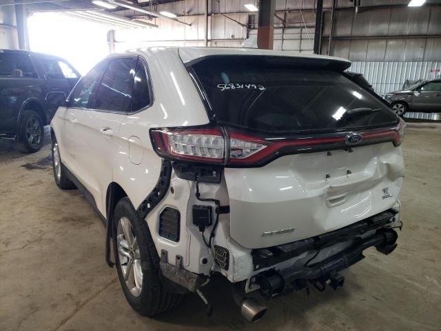 2FMPK3J82JBB72492 - 2018 FORD EDGE SEL WHITE photo 3