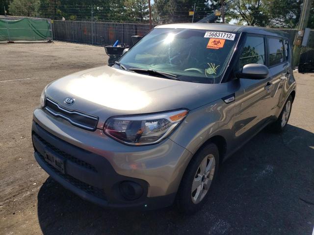 KNDJN2A21K7664089 - 2019 KIA SOUL GRAY photo 2