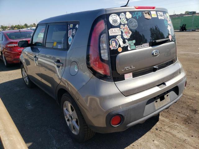 KNDJN2A21K7664089 - 2019 KIA SOUL GRAY photo 3