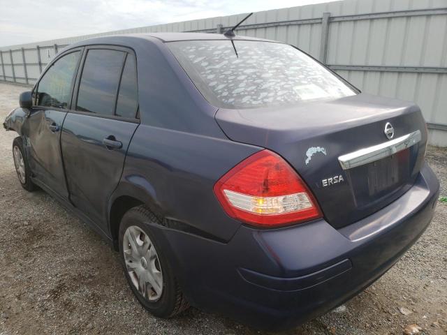 3N1BC1AP7AL367213 - 2010 NISSAN VERSA S BLUE photo 3