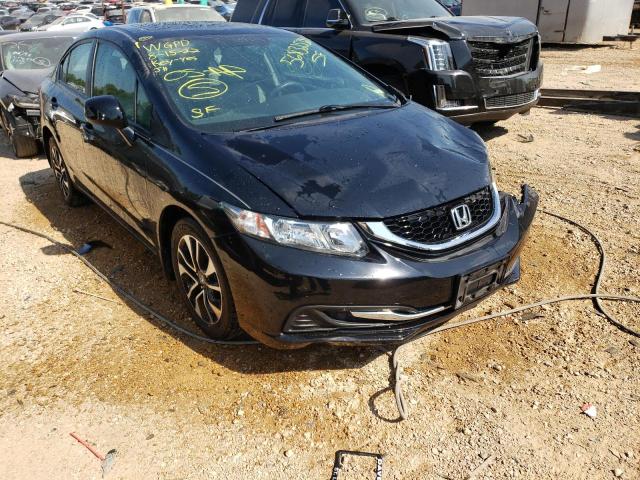 19XFB2F85DE034090 - 2013 HONDA CIVIC EX BLACK photo 1