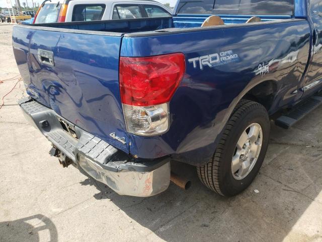 5TBBT54147S452369 - 2007 TOYOTA TUNDRA DOU BLUE photo 9