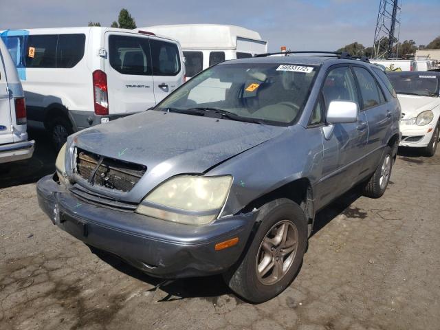 JTJGF10U920141431 - 2002 LEXUS RX 300 GRAY photo 2