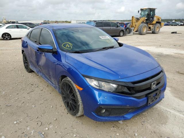 19XFC2F87KE029760 - 2019 HONDA CIVIC SPOR BLUE photo 1