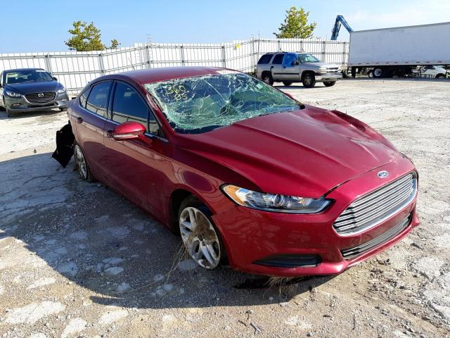 1FA6P0HD4G5116883 - 2016 FORD FUSION SE RED photo 1