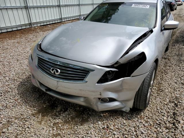 JN1DV6AP7BM830135 - 2011 INFINITI G25 BASE SILVER photo 9