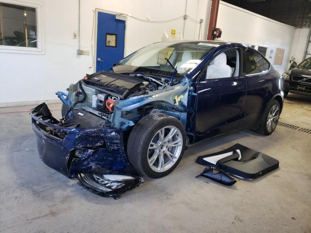 7SAYGDEE4NF323750 - 2022 TESLA MODEL Y Bleu photo 2