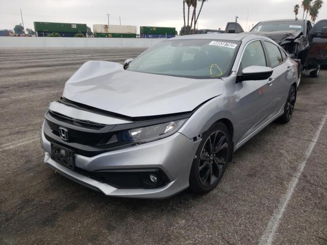 2HGFC2F84KH518932 - 2019 HONDA CIVIC SPOR SILVER photo 2