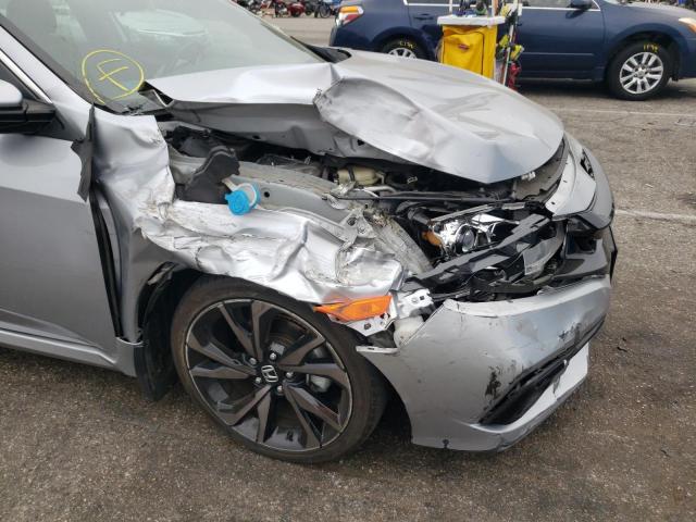 2HGFC2F84KH518932 - 2019 HONDA CIVIC SPOR SILVER photo 9