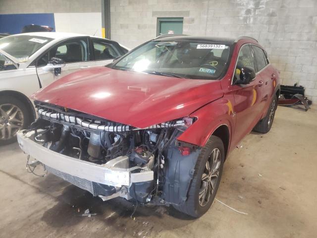 SJKCH5CR7HA031455 - 2017 INFINITI QX30 BASE BURGUNDY photo 2