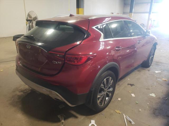 SJKCH5CR7HA031455 - 2017 INFINITI QX30 BASE BURGUNDY photo 4