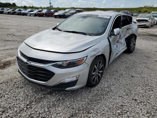 1G1ZG5ST8LF101109 - 2020 CHEVROLET MALIBU RS SILVER photo 2