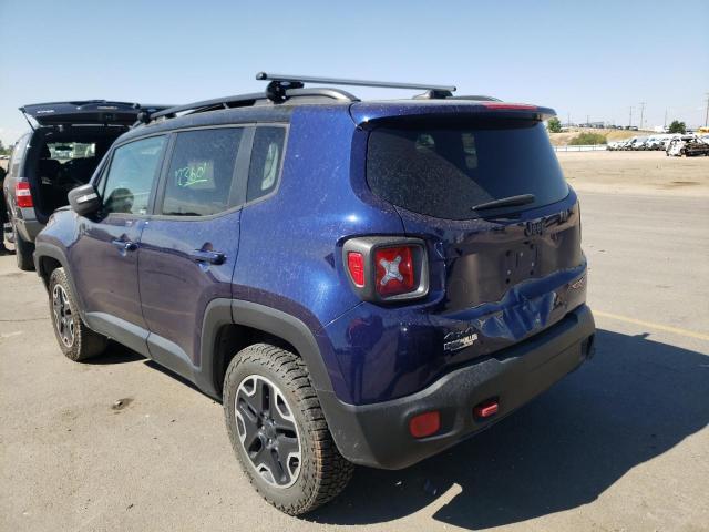 ZACCJBCT3GPC65303 - 2016 JEEP RENEGADE T BLUE photo 3