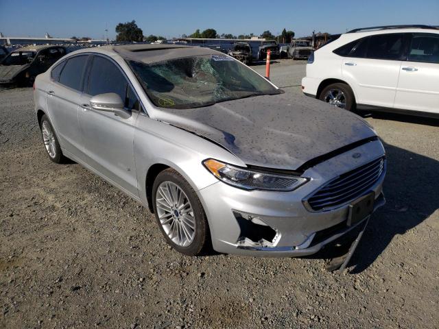 3FA6P0MU0KR135474 - 2019 FORD FUSION SEL SILVER photo 1