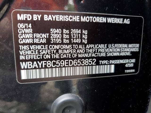 WBAYF8C59ED653852 - 2014 BMW 750 LXI BLACK photo 10