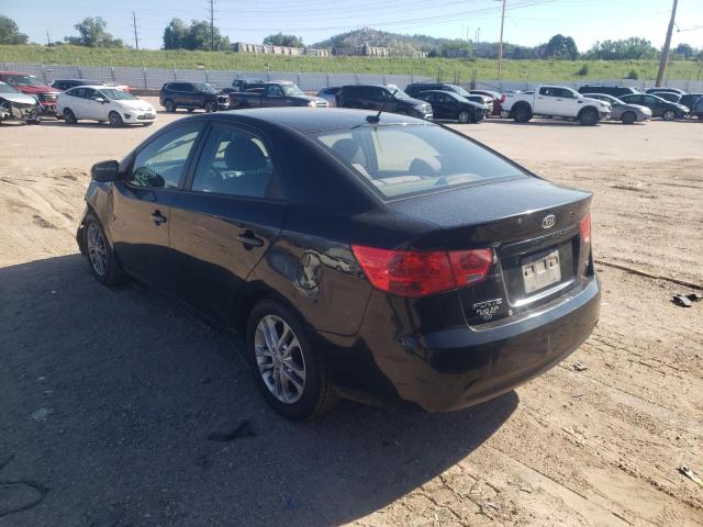 KNAFU4A27C5642726 - 2012 KIA FORTE EX BLACK photo 3