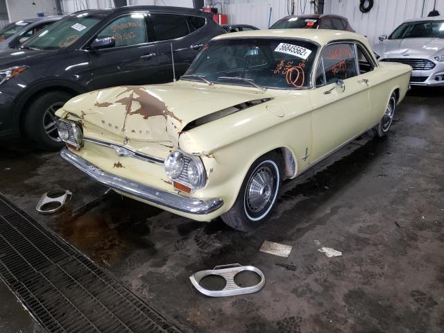 40927W215568 - 1964 CHEVROLET MONZA YELLOW photo 2