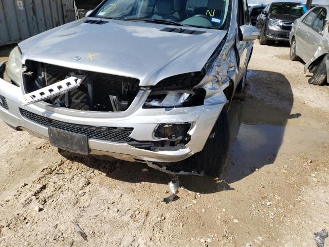 4JGBB75E76A051767 - 2006 MERCEDES-BENZ ML 500 SILVER photo 9