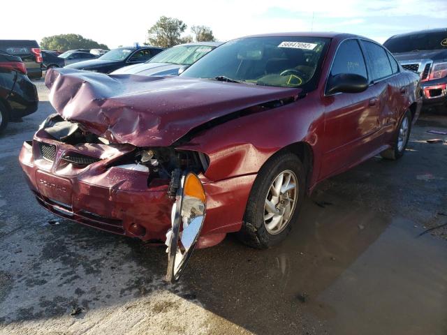 1G2NE52F44C242613 - 2004 PONTIAC GRAND AM S RED photo 2