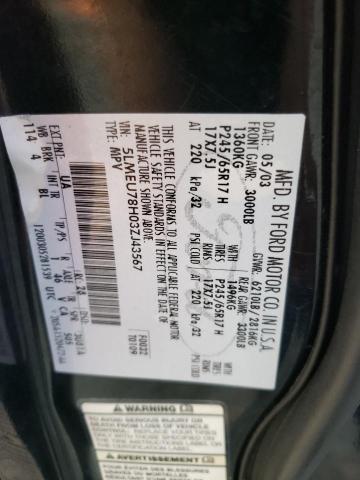 5LMEU78H03ZJ43567 - 2003 LINCOLN AVIATOR  照片 10