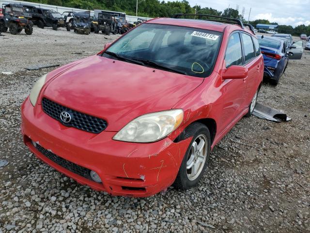 2T1KR32E13C093789 - 2003 TOYOTA MATRIX RED photo 2
