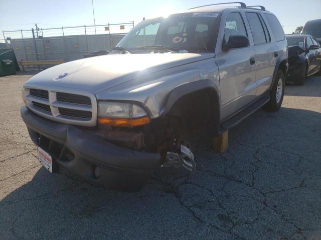 1D4HS38N53F506202 - 2003 DODGE DURANGO SP SILVER photo 2