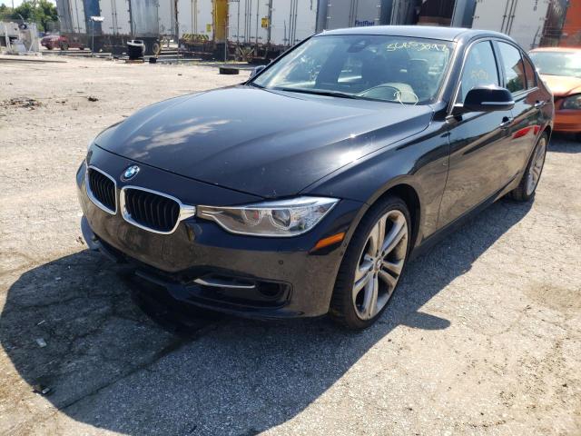 WBA3B9C5XEF588543 - 2014 BMW 335 XI BLACK photo 2