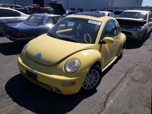 3VWCK31C65M409347 - 2005 VOLKSWAGEN NEW BEETLE 黄色 照片 2
