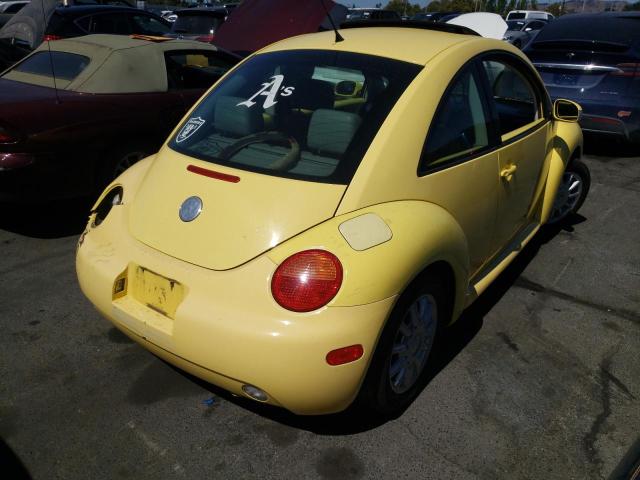 3VWCK31C65M409347 - 2005 VOLKSWAGEN NEW BEETLE 黄色 照片 4