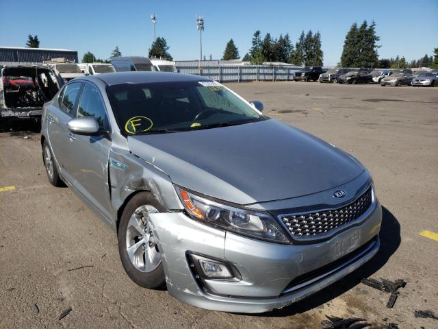 KNAGM4AD2E5070697 - 2014 KIA OPTIMA HYB SILVER photo 1