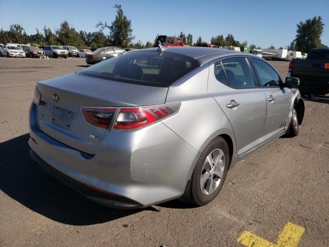 KNAGM4AD2E5070697 - 2014 KIA OPTIMA HYB SILVER photo 4