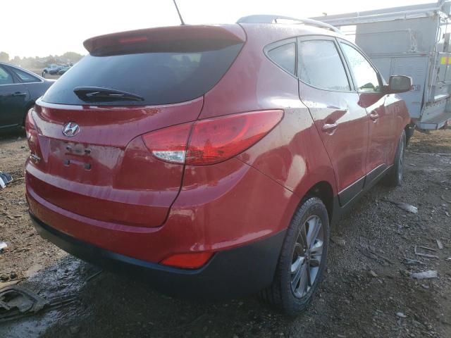 KM8JU3AG6EU829625 - 2014 HYUNDAI TUCSON RED photo 4