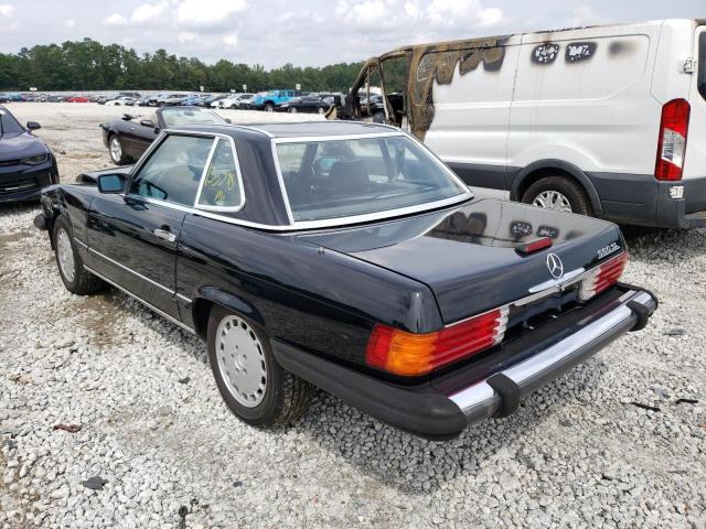 WDBBA48D6KA094045 - 1989 MERCEDES-BENZ 560 SL BLACK photo 3