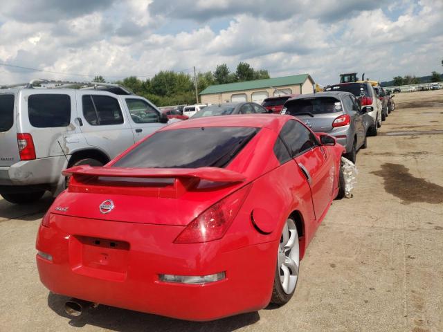 JN1BZ34D48M700804 - 2008 NISSAN 350Z COUPE RED photo 4