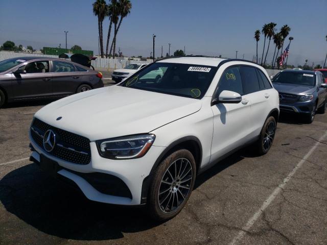 W1N0G8DB8MV287840 - 2021 MERCEDES-BENZ GLC 300 WHITE photo 2