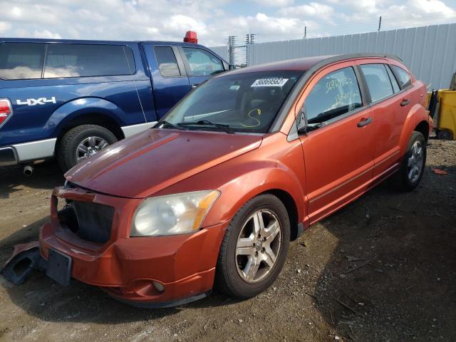 1B3HB48B87D527072 - 2007 DODGE CALIBER SX ORANGE photo 2