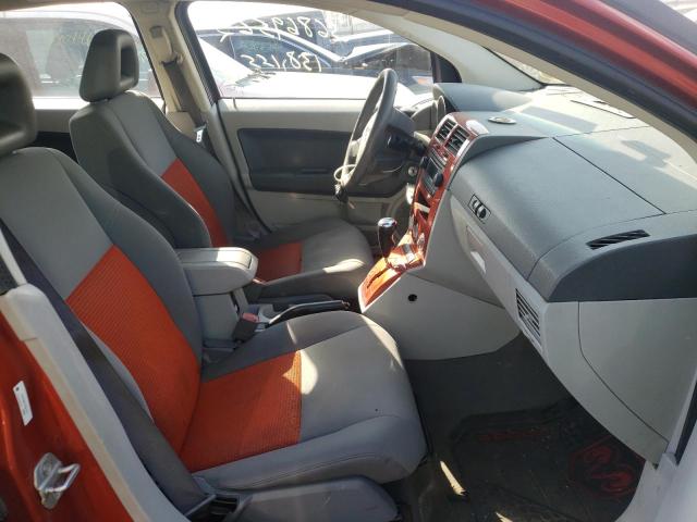 1B3HB48B87D527072 - 2007 DODGE CALIBER SX ORANGE photo 5