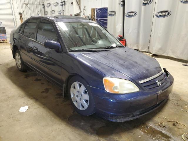 1HGES26721L064509 - 2001 HONDA CIVIC EX BLUE photo 1