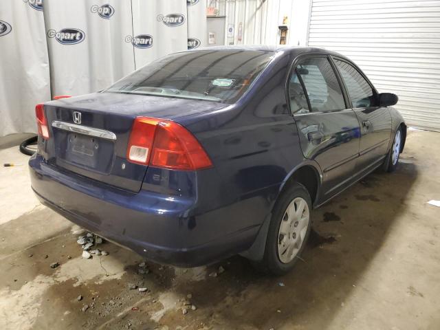 1HGES26721L064509 - 2001 HONDA CIVIC EX BLUE photo 4