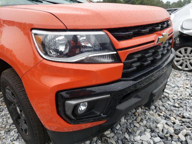 1GCGTCEN3M1234600 - 2021 CHEVROLET COLORADO L ORANGE photo 10