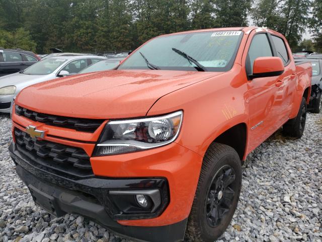 1GCGTCEN3M1234600 - 2021 CHEVROLET COLORADO L ORANGE photo 2