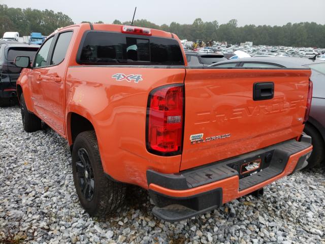 1GCGTCEN3M1234600 - 2021 CHEVROLET COLORADO L ORANGE photo 3