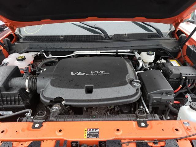 1GCGTCEN3M1234600 - 2021 CHEVROLET COLORADO L ORANGE photo 7