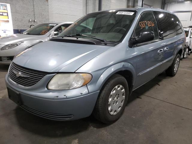 2C4GP24R73R382956 - 2003 CHRYSLER TOWN & COU BLUE photo 2