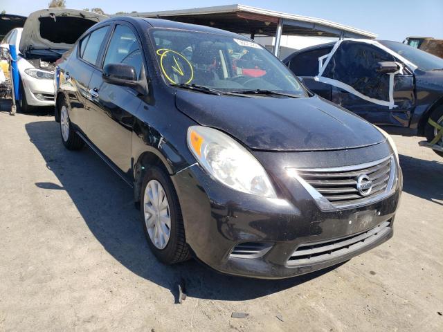 3N1CN7AP6CL900351 - 2012 NISSAN VERSA S BLACK photo 9