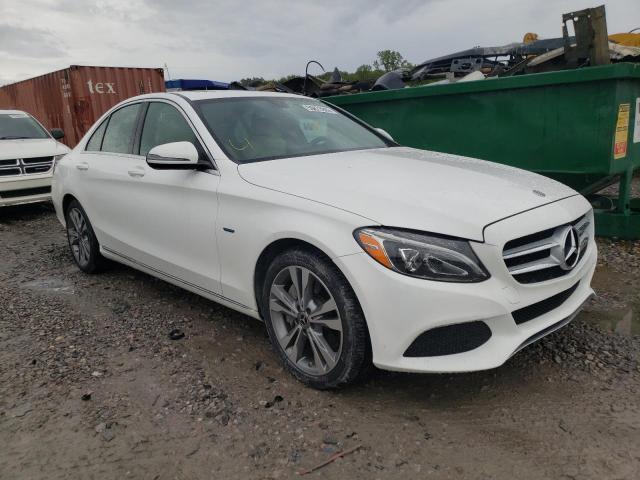 55SWF4HB0JU245050 - 2018 MERCEDES-BENZ C 350E WHITE photo 1