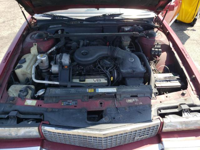 1G6CD1153K4294915 - 1989 CADILLAC DEVILLE BURGUNDY photo 7